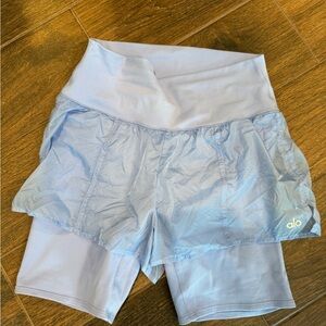 ALO Yoga Women's Light Blue Shorts